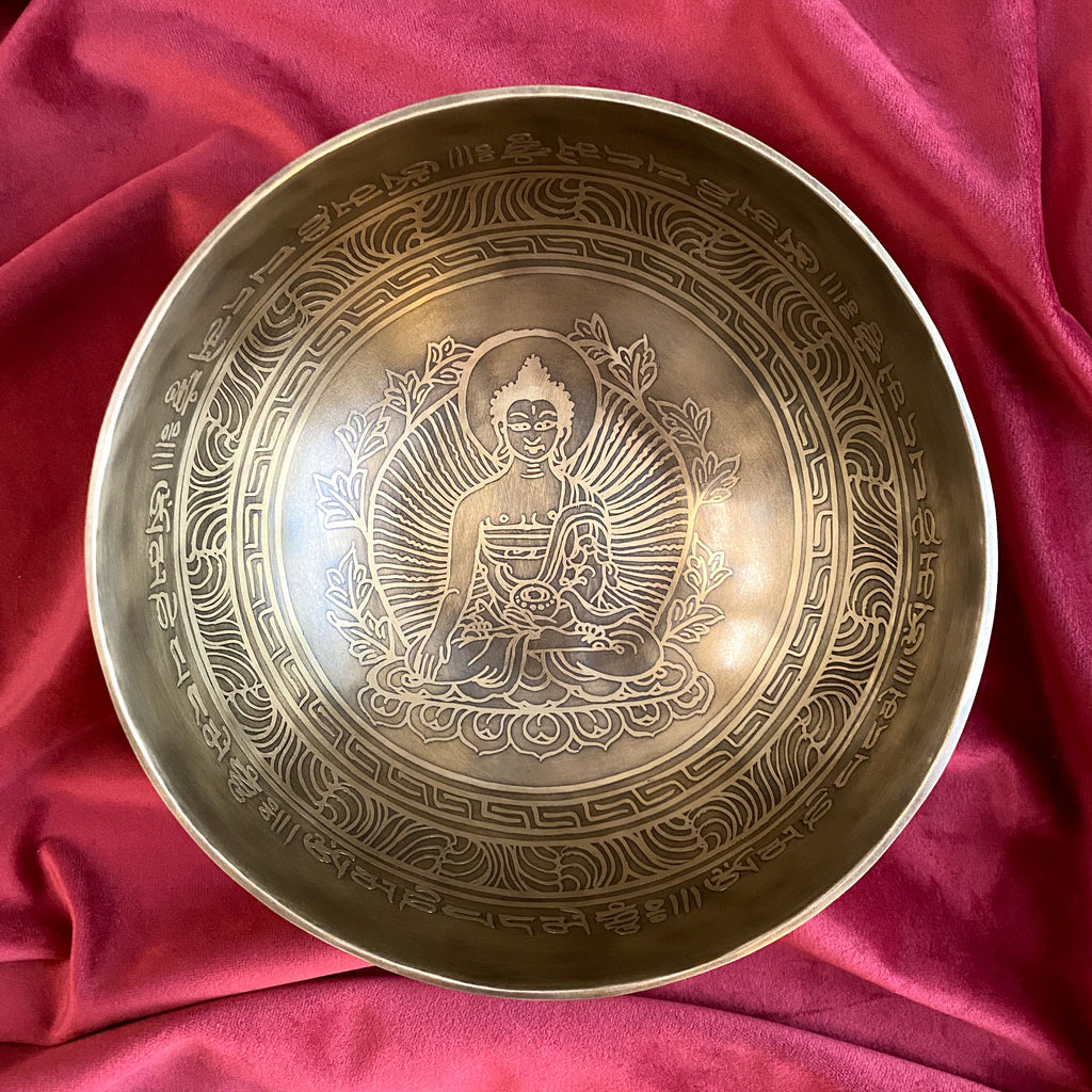 Bol Chantant Tibétain Traditionnel Gravé · Fleur de vie · 20 cm | Zen and  Sounds- Instrument vibratoire de sonothérapie et musicothérapie